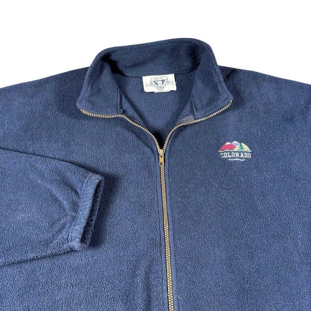 Vintage Arctic Image Jacket Men XXL USA Made Full Zip Fleece‎ 90s Colorado Gorp